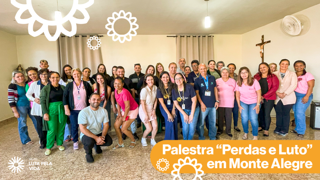 Voluntários das cidades vizinhas participaram de palestra sobre luto.