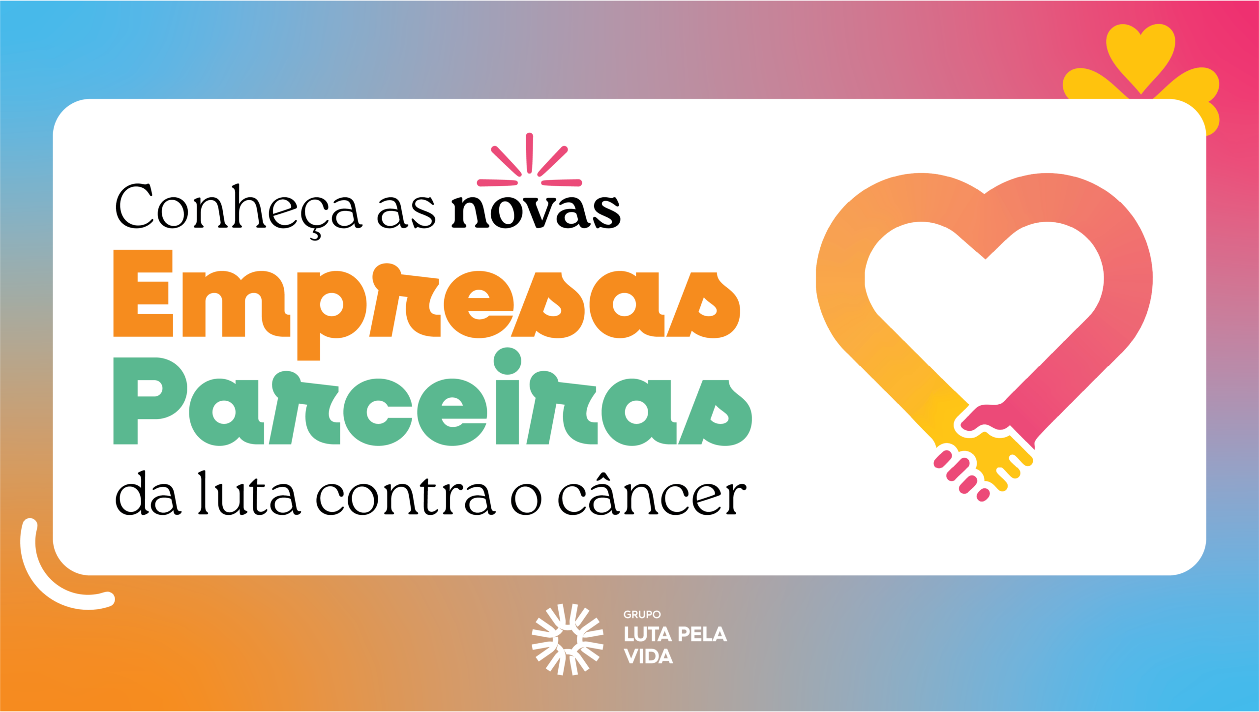 Banner de empresas parceiras do Grupo Luta Pela Vida.