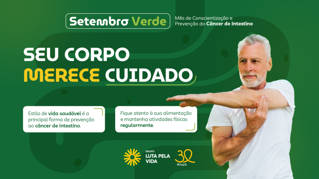 Câncer de intestino merece cuidado, apresenta sinais e tem prevenção. Mantenha um estilo de vida saudável.
