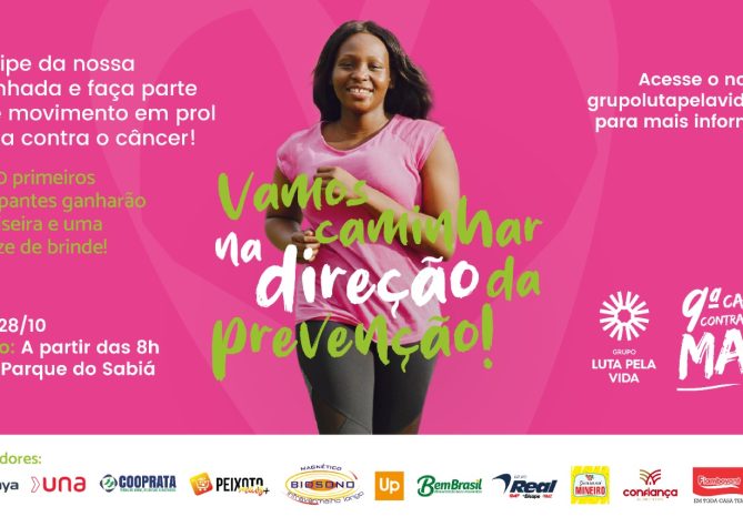 Grupo Luta Pela Vida promove 9ª Caminhada Contra o Câncer de Mama