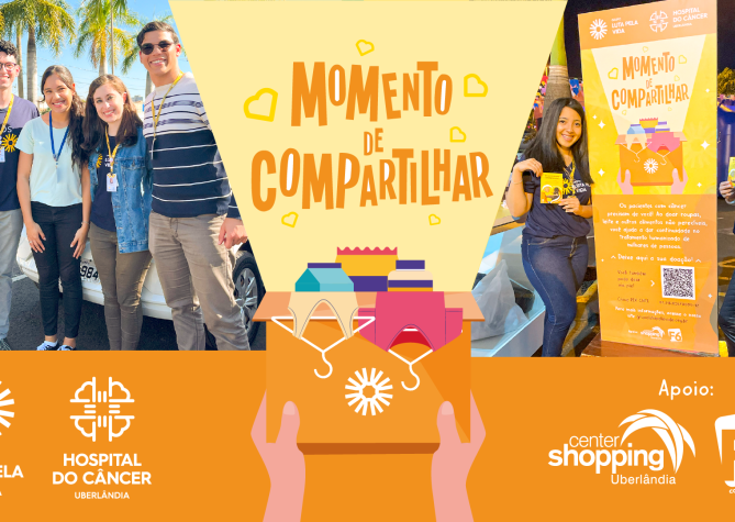 Grupo Luta Pela Vida se une ao Center Shopping em ação solidária.