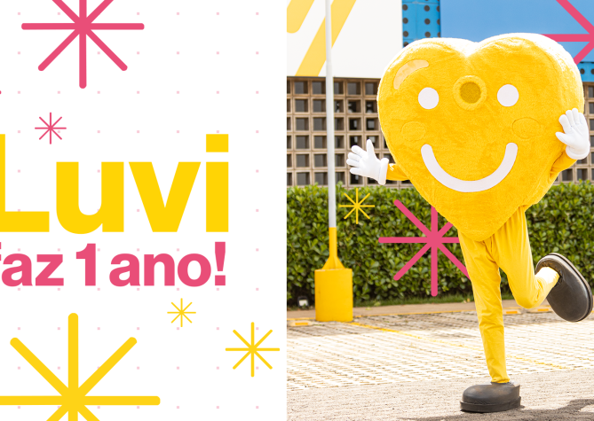 Mascote Luvi completa 1 ano de vida