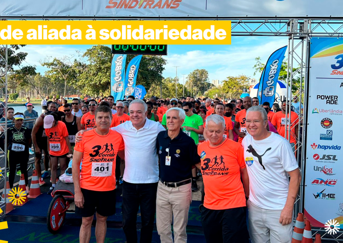 O presidente do Grupo Luta Pela Vida, Agnaldo Fernandes, esteve presente na corrida,