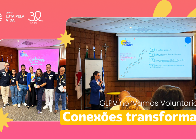 Representantes do Grupo Luta Pela Vida estiveram presentes no evento sobre voluntários da Algar.