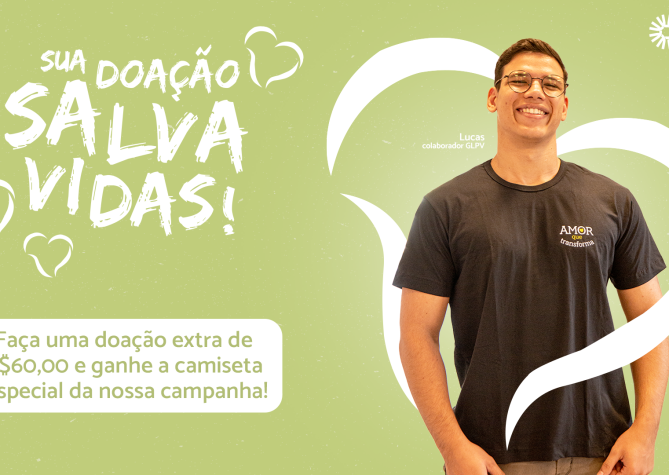 Camiseta do GLPV faz parte da campanha "Seu Amor Salva".