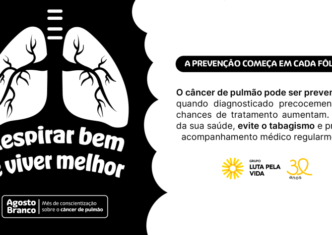 O câncer de pulmão é um dos mais evitáveis. Saiba mais sobre o impacto do tabagismo e do vape, os principais sintomas e como preveni-lo no Agosto Branco.