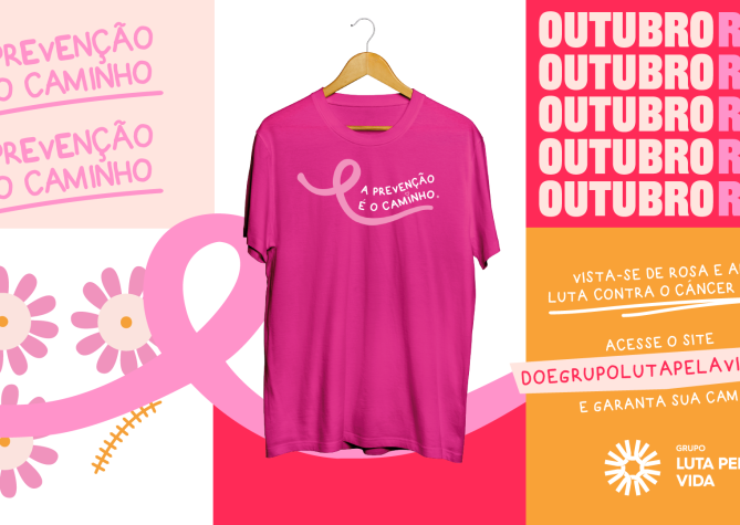 Campanha do Outubro Rosa 2024 do Grupo Luta Pela Vida já está disponível.