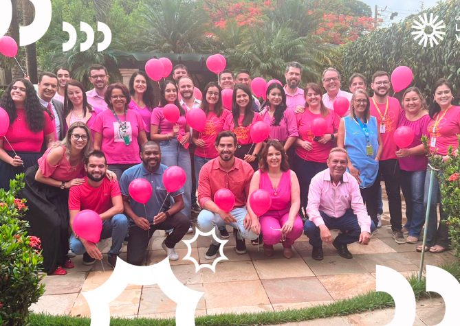 Colaboradores do Grupo Paranaíba tiveram um momento de conscientização e solidariedade ao lado do GLPV.