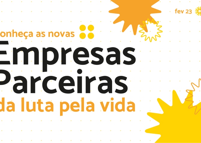 Empresas Parceiras do Grupo Luta Pela Vida e fevereiro.