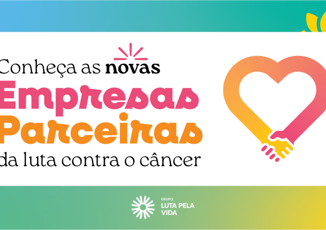 Banner de empresas parceiras do Grupo Luta Pela Vida - mês de agosto.