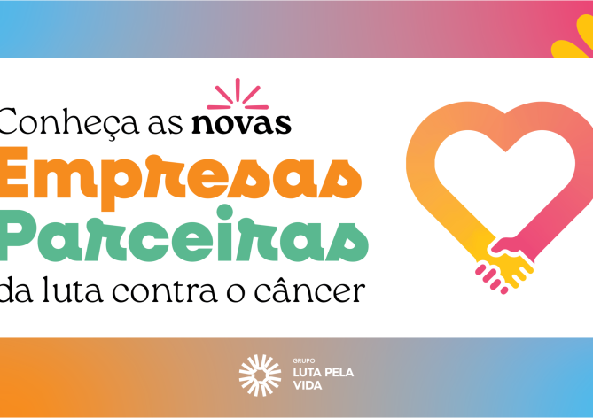 Banner de empresas parceiras do Grupo Luta Pela Vida.