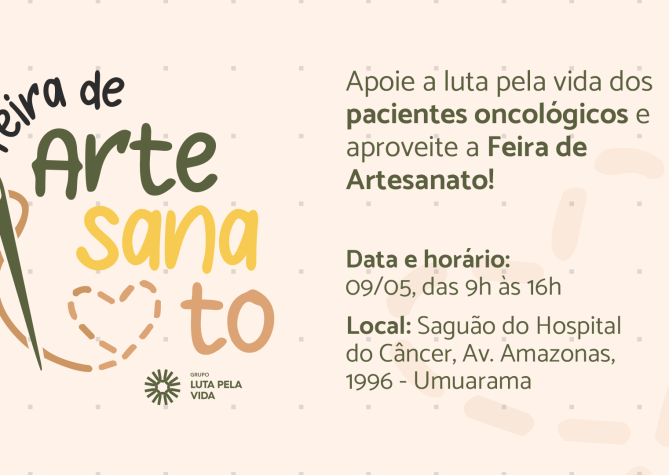 Voluntária do Grupo Luta Pela Vida promovem Feira de Artesanato