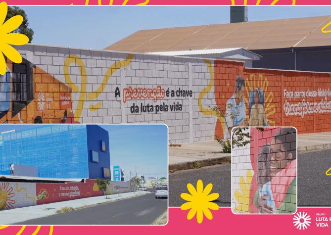 Grupo Luta Pela Vida inaugura muro especial de 30 anos da instituição.