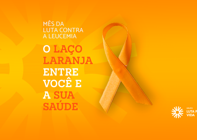 Grupo Luta Pela Vida apoia o mês de conscientização sobre a leucemia.