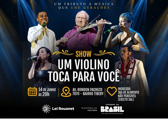 um violino toca para você